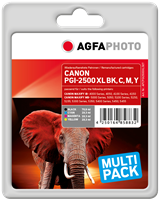 Agfa Photo PGI-2500XLBK,C,M,Y zestaw czarny / cyan / magenta / żółty