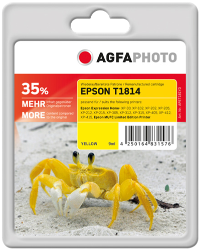 Agfa Photo APET181YD żółty kardiż atramentowy