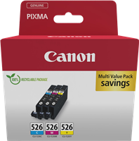 Canon CLI-526 Multi zestaw cyan / magenta / żółty