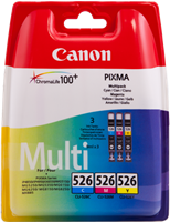 Canon CLI-526 zestaw cyan / magenta / żółty