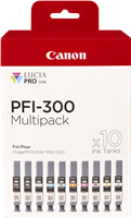 Canon PFI-300 10 Tintentanks zestaw Czarny (matowy) / / cyan / magenta / żółty / cyan / magenta / Czerwony / szary / Przezroczysty