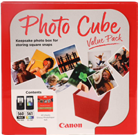 Canon PG-560+CL-561 Photo Cube czarny / różne kolory value pack