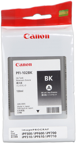 Canon PFI-102bk czarny kardiż atramentowy