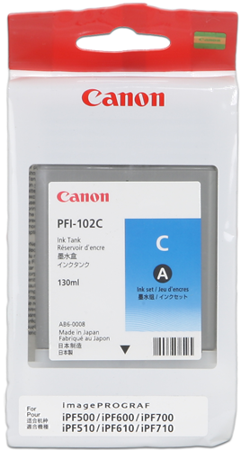 Canon PFI-102c cyan kardiż atramentowy