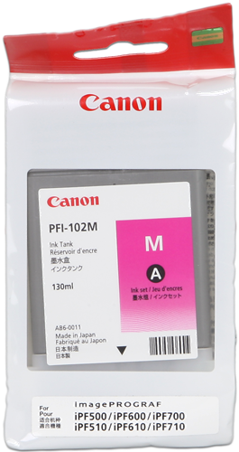 Canon PFI-102m magenta kardiż atramentowy