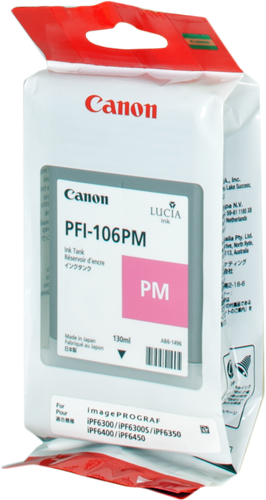 Canon PFI-106pm magentafoto kardiż atramentowy