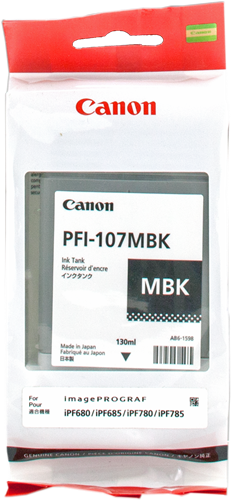 Canon PFI-107mbk Czarny (matowy) kardiż atramentowy