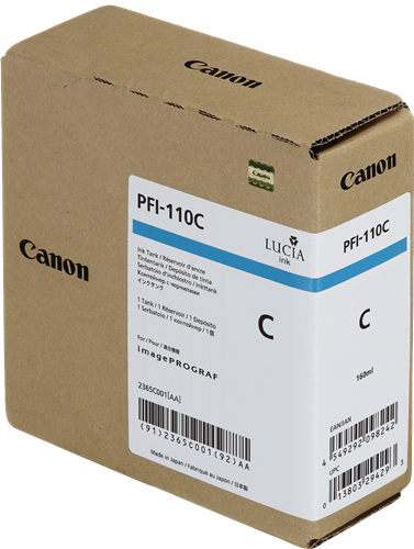 Canon PFI-110c cyan kardiż atramentowy