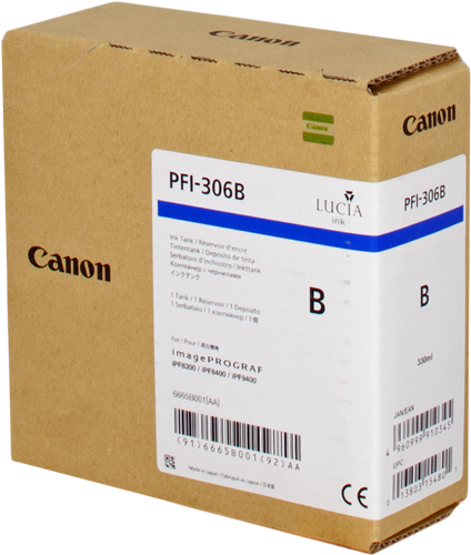 Canon PFI-306b Niebieski kardiż atramentowy