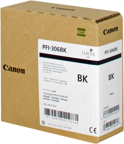 Canon PFI-306bk czarny kardiż atramentowy