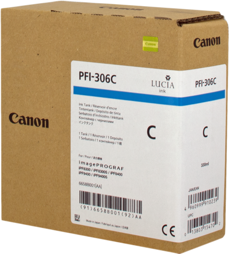 Canon PFI-306c cyan kardiż atramentowy