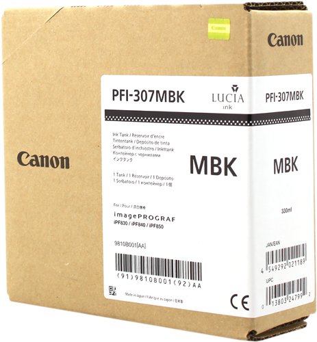 Canon PFI-307mbk Czarny (matowy) kardiż atramentowy