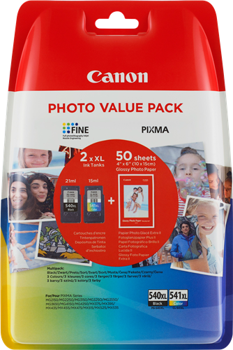 Canon PIXMA MG2250 PG-540XL CL-541XL Photo Value Pack