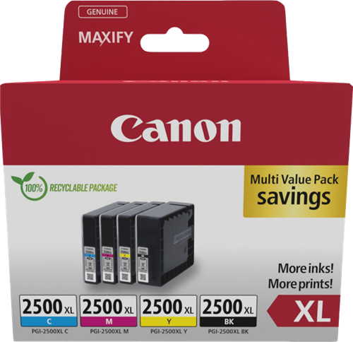 Canon PGI-2500 XL zestaw czarny / cyan / magenta / żółty