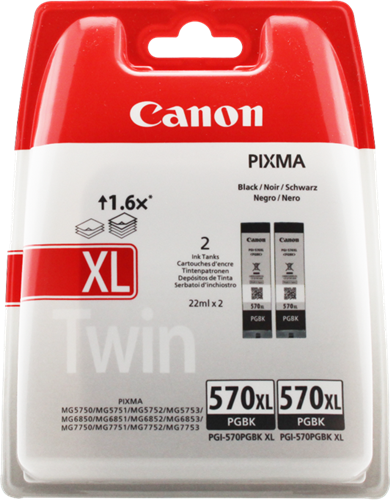 Canon PIXMA MG5753 PGI-570PGBK XL Twin