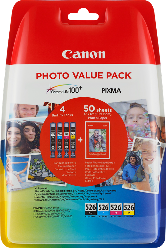 Canon PIXMA iX6500 CLI-526 Photo Value Pack