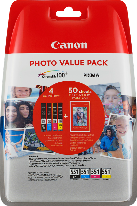Canon PIXMA MG5650 CLI-551 Photo Value Pack