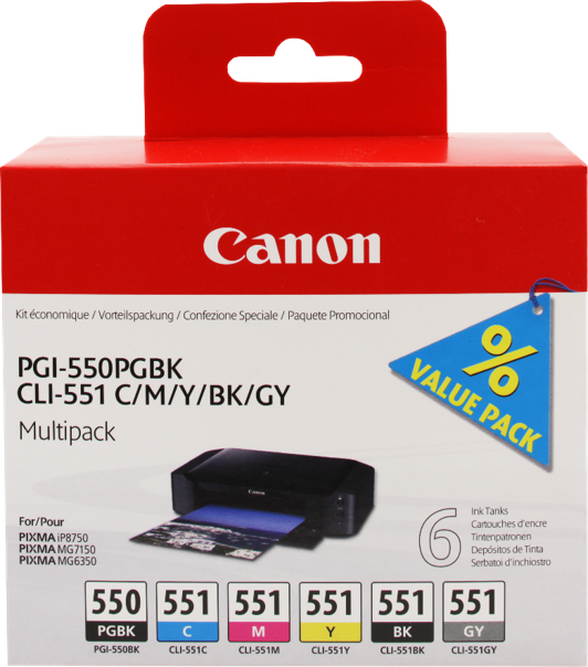 Canon PGI-550 + CLI-551