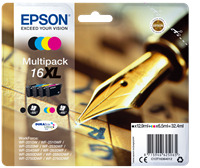 Epson 16 XL zestaw czarny / cyan / magenta / żółty