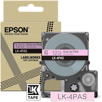 Epson LK-4PAS taśma szarynaRóżowy