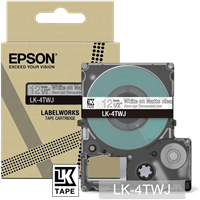 Epson LK-4TWJ taśma BiałynaPrzezroczysty