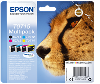 Epson T0715 zestaw czarny / cyan / magenta / żółty