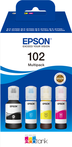 Epson 102 zestaw czarny / cyan / magenta / żółty