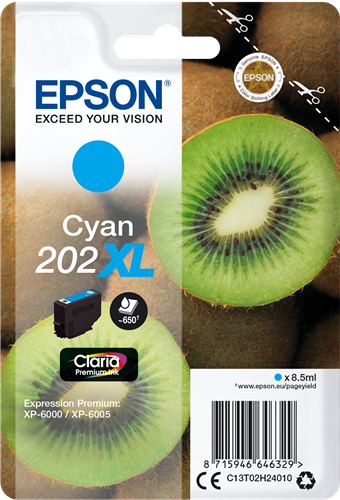 Epson 202XL cyan kardiż atramentowy