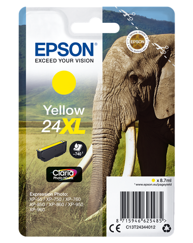 Epson 24 XL żółty kardiż atramentowy