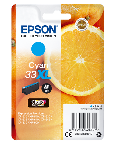 Epson 33 XL cyan kardiż atramentowy