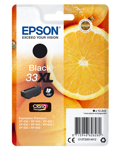 Epson 33 XL czarny kardiż atramentowy