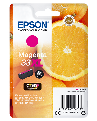 Epson 33 XL magenta kardiż atramentowy
