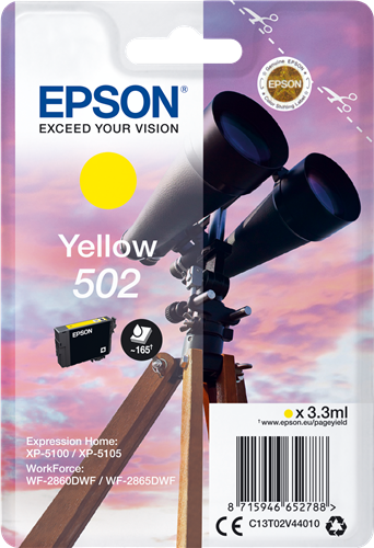 Epson 502 żółty kardiż atramentowy