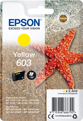 Epson 603 żółty kardiż atramentowy