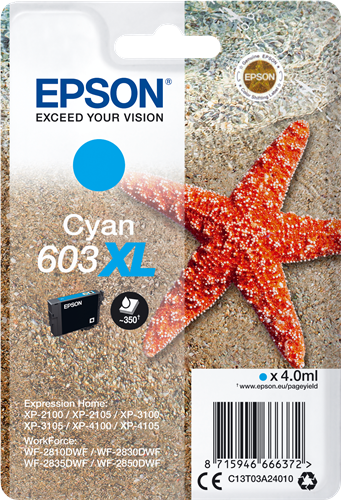 Epson 603XL cyan kardiż atramentowy