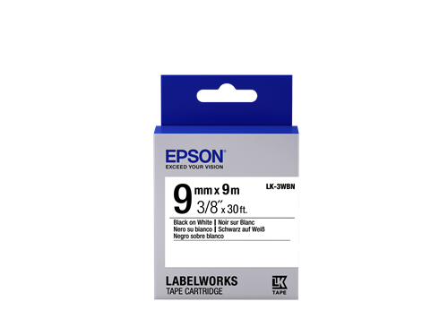 Epson LK-3WBN taśma Czarny na białym