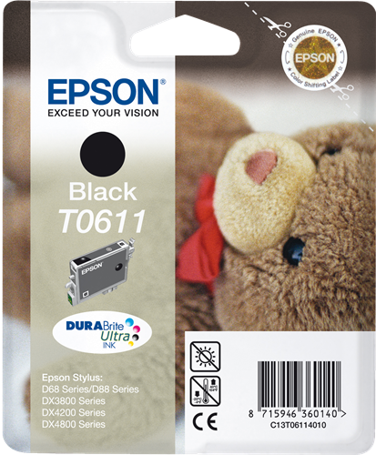 Epson T0611 czarny kardiż atramentowy