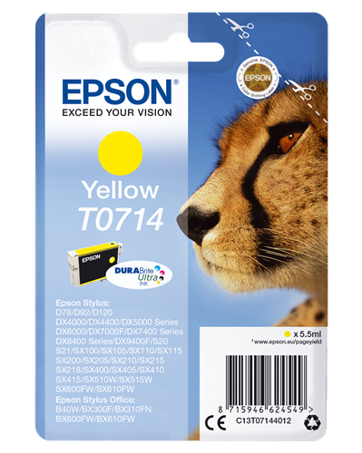 Epson T0714 żółty kardiż atramentowy