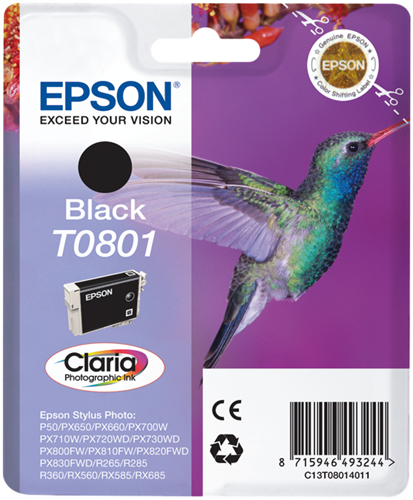 Epson T0801 czarny kardiż atramentowy