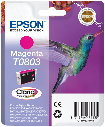 Epson T0803 magenta kardiż atramentowy