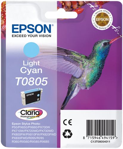 Epson T0805 cyan (jasny) kardiż atramentowy