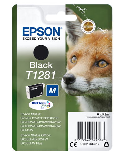 Epson T1281 czarny kardiż atramentowy