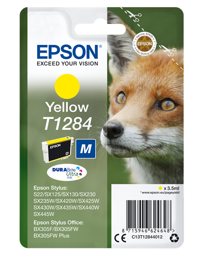 Epson T1284 żółty kardiż atramentowy