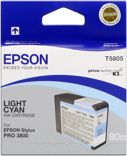 Epson T5805 cyan (jasny) kardiż atramentowy