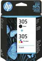 HP 305 zestaw czarny / różne kolory