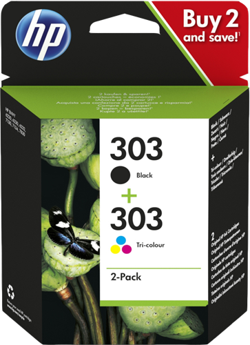 HP 303 zestaw czarny / różne kolory