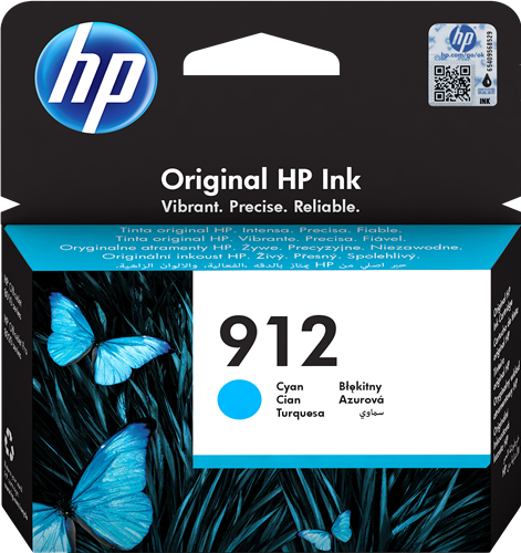 HP 912 cyan kardiż atramentowy