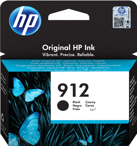 HP 912 czarny kardiż atramentowy