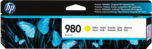 HP 980 żółty kardiż atramentowy