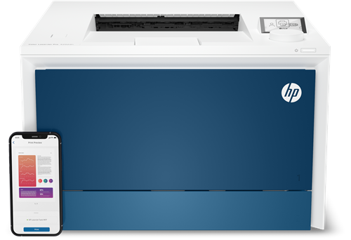 HP Color LaserJet Pro 4202dn Drukarka laserowa Niebieski / Biały